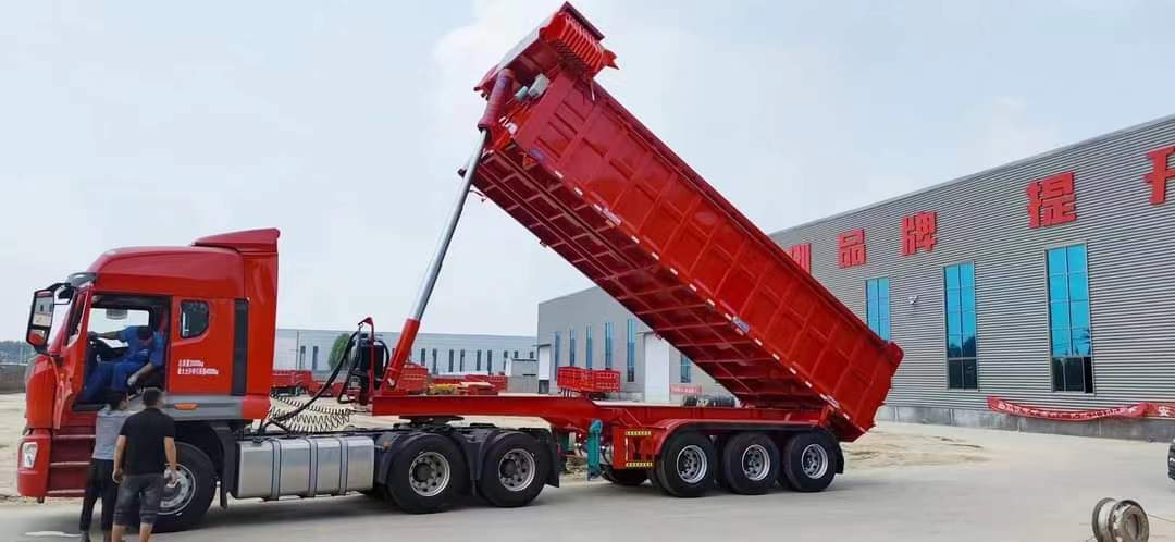 10.5m rear flip dump semi-trailer