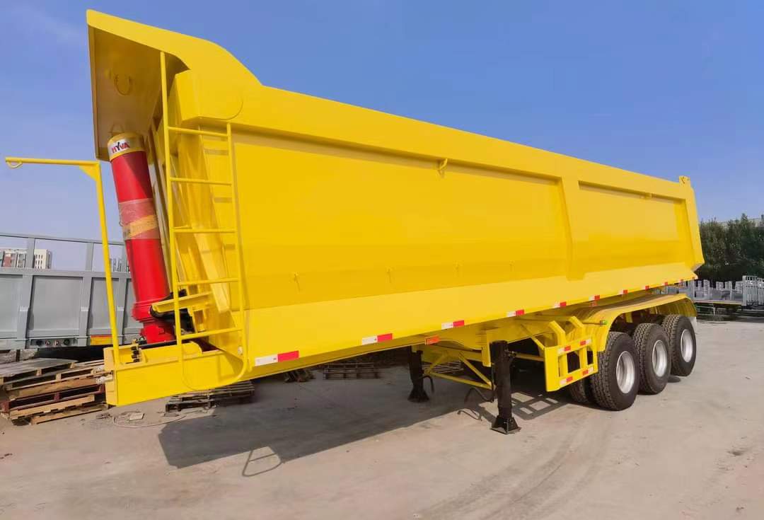 8-meter integrated rear-turn dump semi-trailer