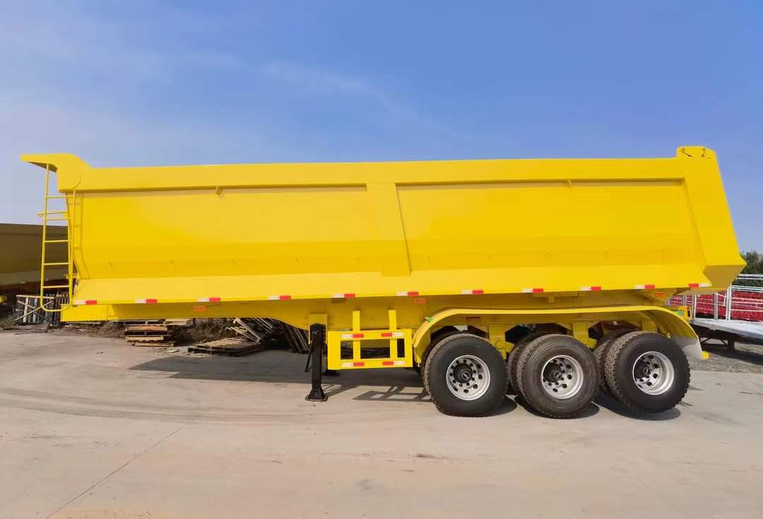 8-meter integrated rear-turn dump semi-trailer