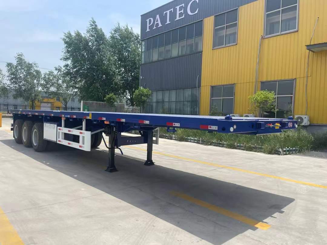 20-foot container rear flip semi-trailer