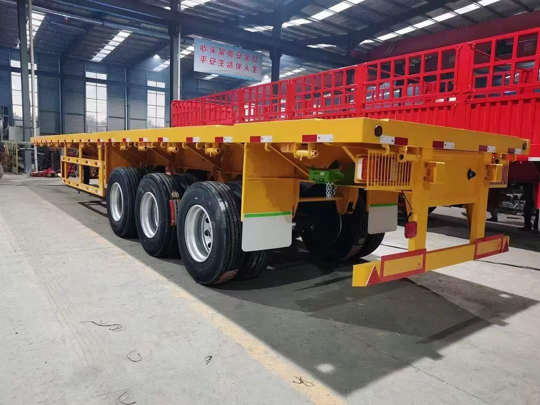 Lowbed Drop Deck Semi-Trailer For New Zealand Container Terminal