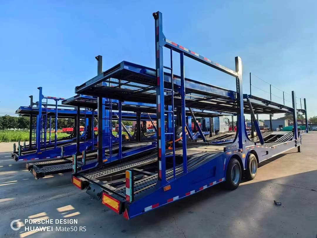 12m center-axle vehicle transport semi-trailer