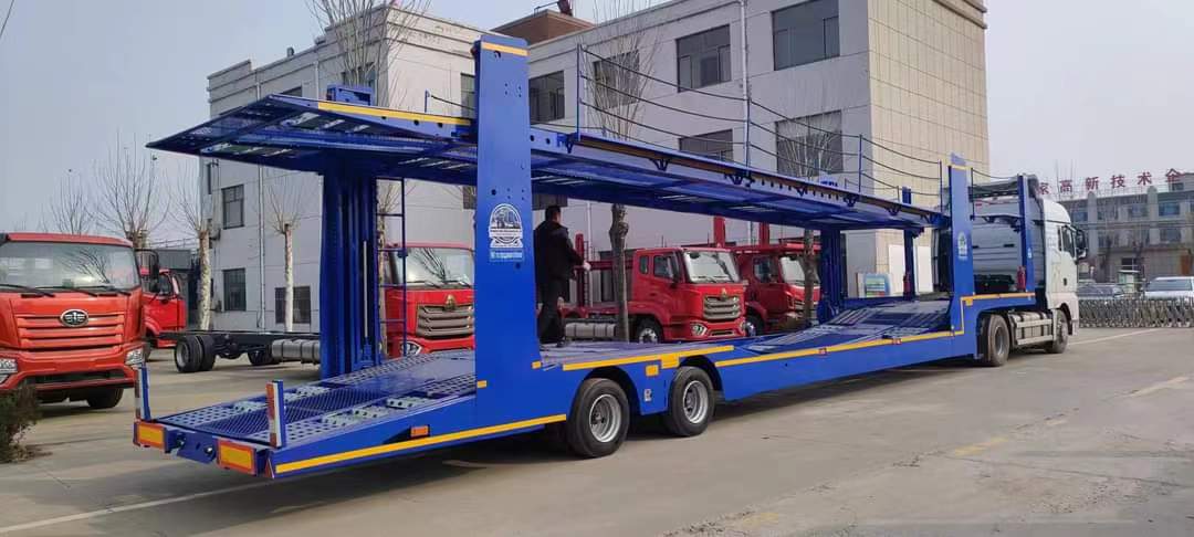 12m center-axle vehicle transport semi-trailer