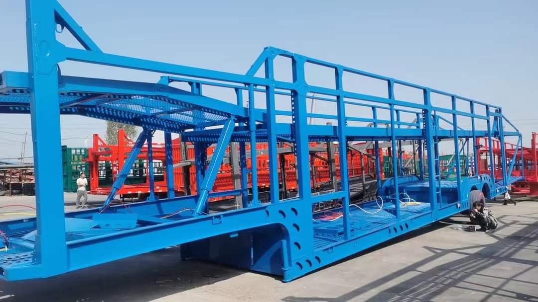 12m center-axle vehicle transport semi-trailer