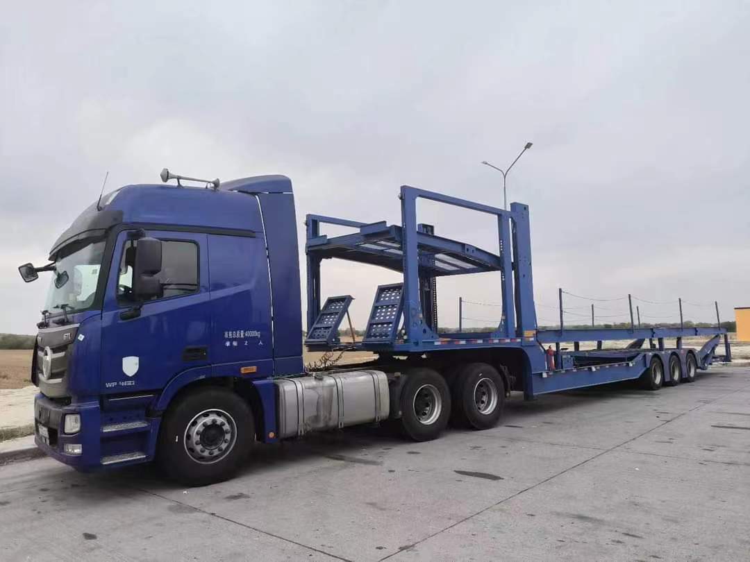 12m center-axle vehicle transport semi-trailer