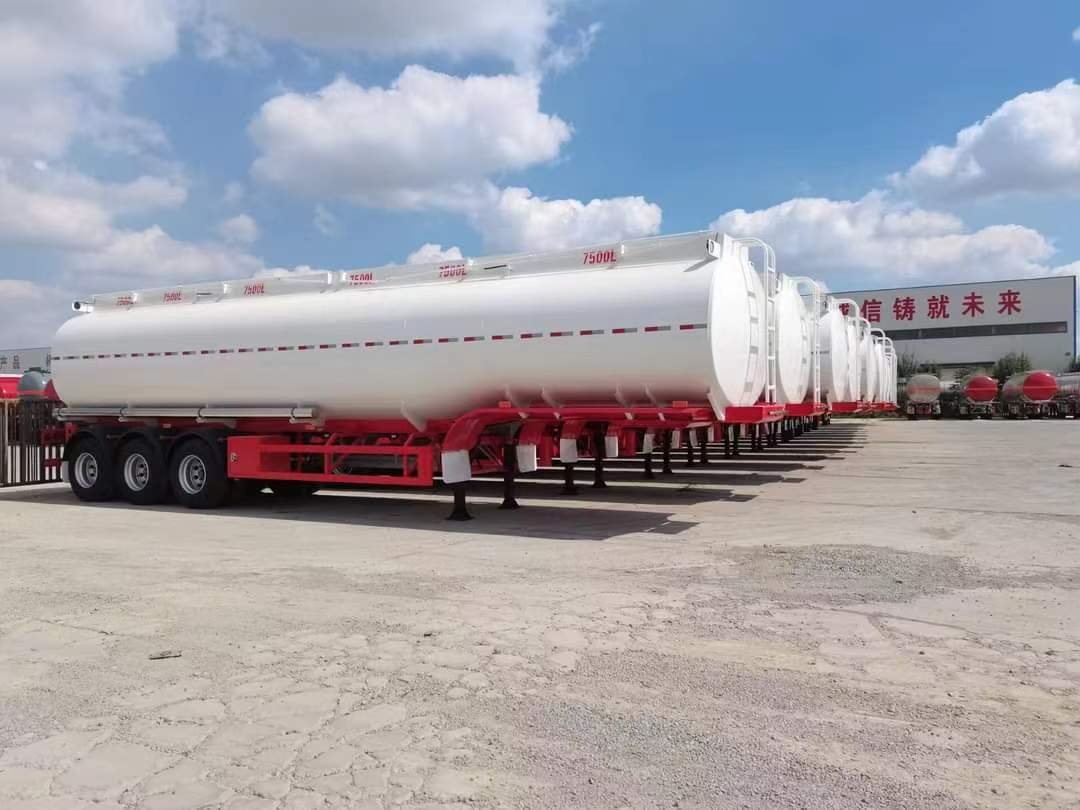 46 cubic meters gasoline, diesel, kerosene aluminum tank semi-trailer