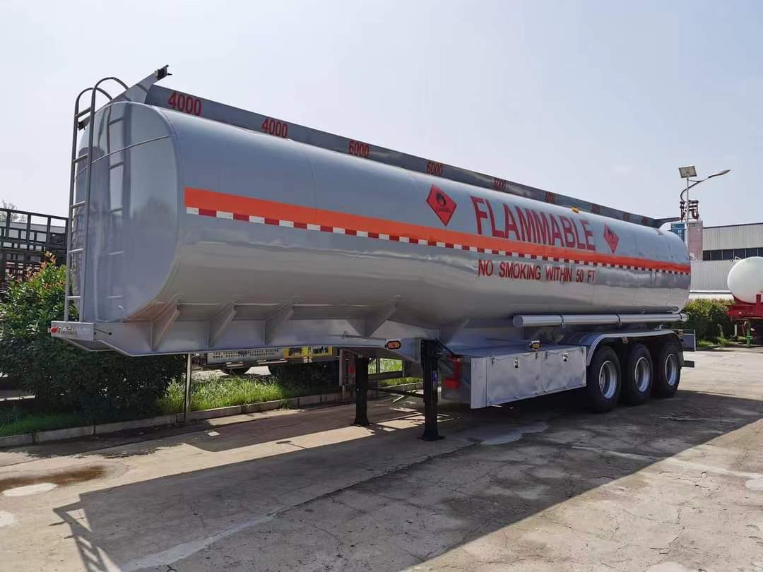 49 square aluminum alloy flammable liquid tank transport semi-trailer