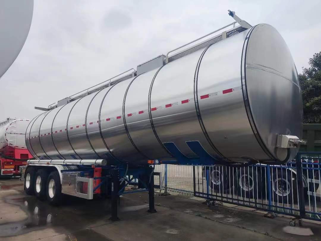 all-aluminum horizontal powder tank semi-trailer