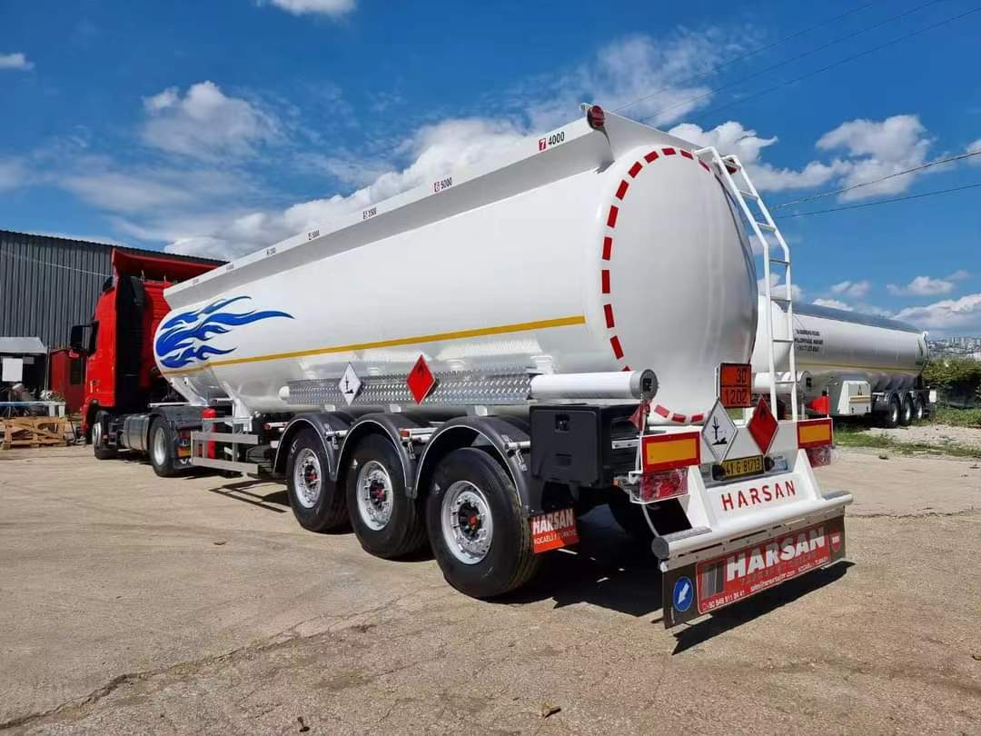 46 cubic meters gasoline, diesel, kerosene aluminum tank semi-trailer