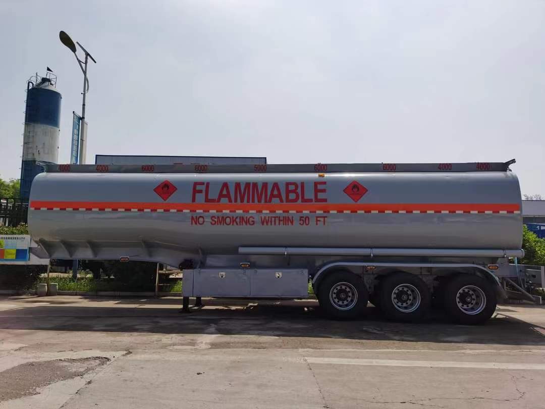 49 square aluminum alloy flammable liquid tank transport semi-trailer