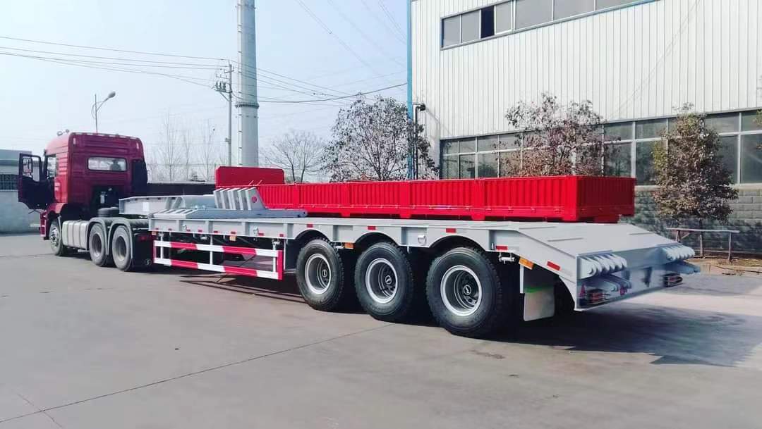 17.5m low flatbed semi-trailer