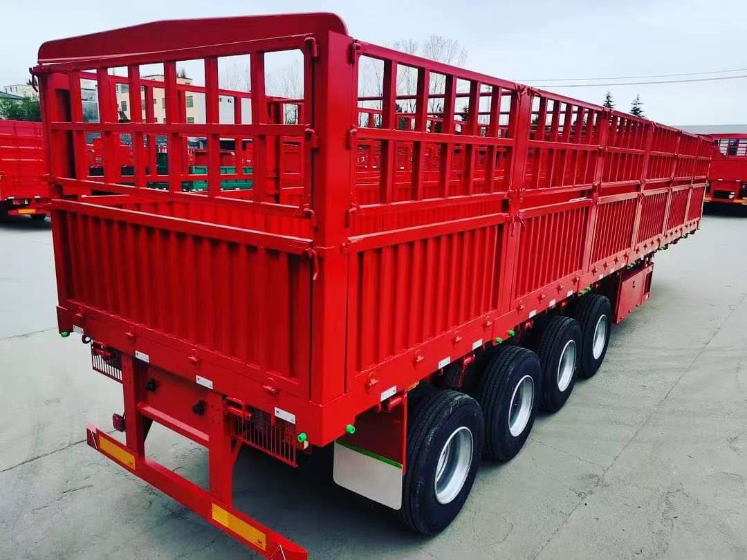 13-meter straight beam and railing semi-trailer