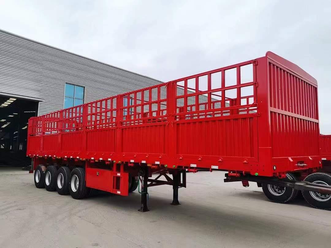 13-meter straight beam and railing semi-trailer