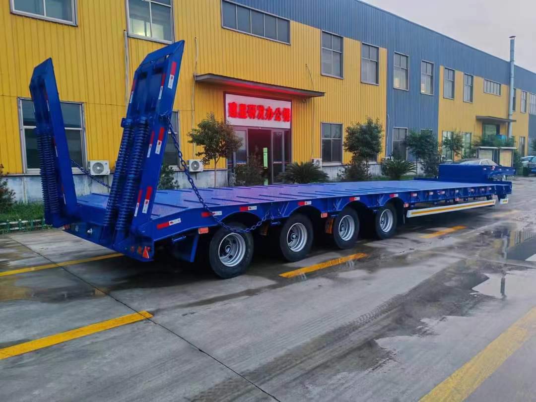 13-meter gooseneck flatbed transport semi-trailer