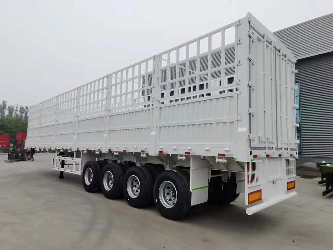 13-meter straight beam and railing semi-trailer