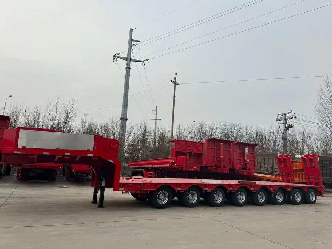 16-meter three-line six-axle low-flat semi-trailer