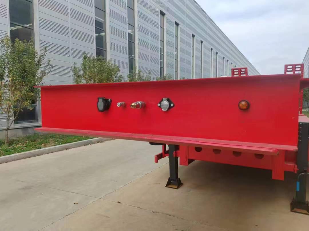 13-meter gooseneck flatbed transport semi-trailer