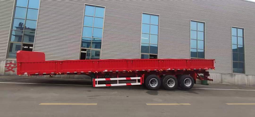 13-meter straight beam and railing semi-trailer