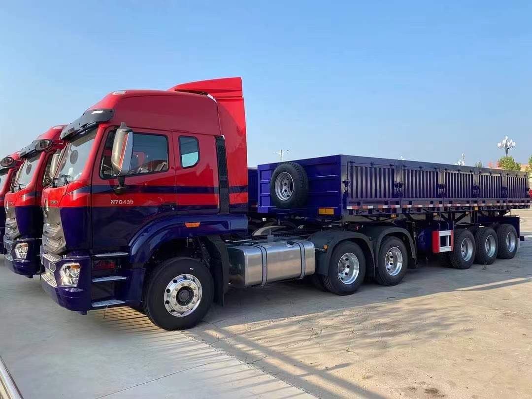 13-meter straight beam and railing semi-trailer