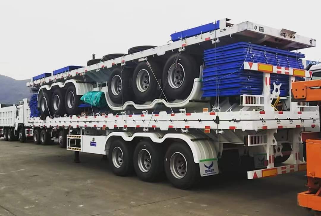 12.5m low flatbed semi-trailer