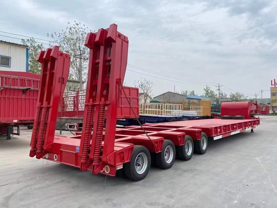 13-meter three-line six-axle low-flat semi-trailer