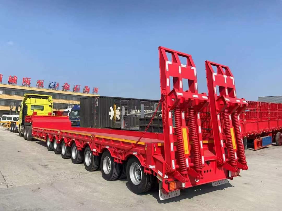 16-meter three-line six-axle low-flat semi-trailer