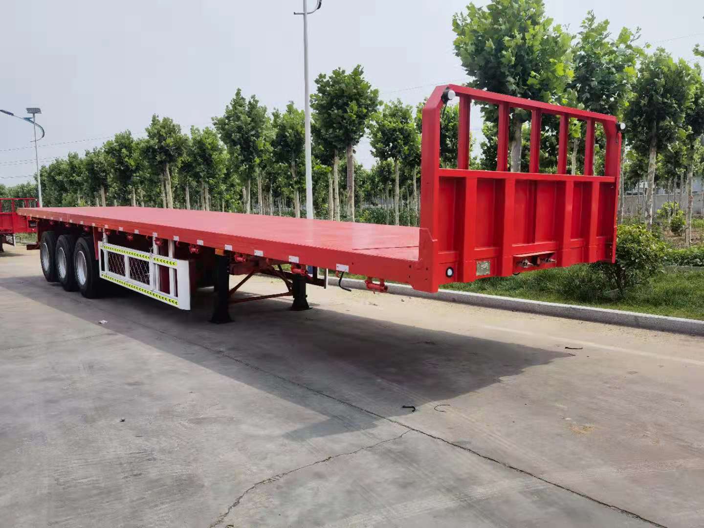 Congo cloth custom flat semi-trailer