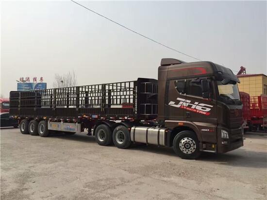 Flower bar semi-trailer customized by Algerian customers